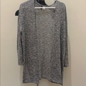 Thin light grey cardigan sweater size medium